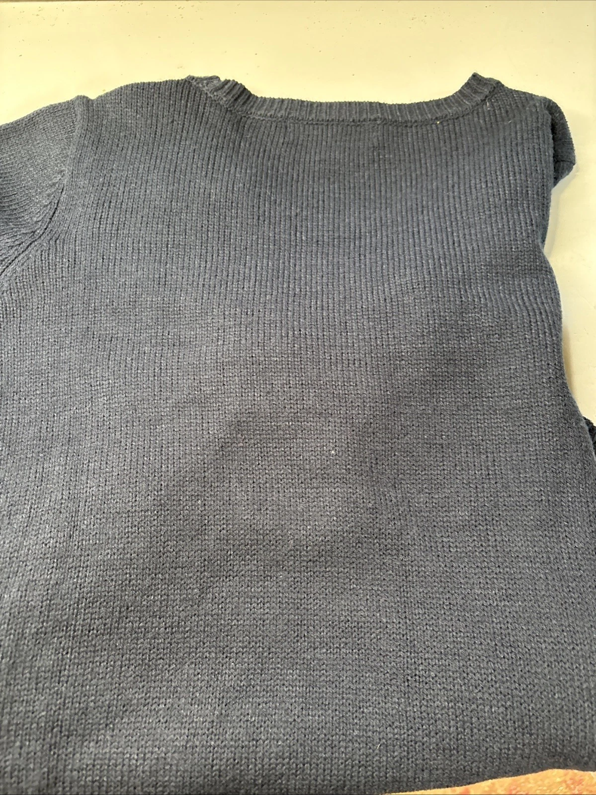 Pug Ugly Christmas Sweater Charlotte Russ Almost Famous Size Large Blue