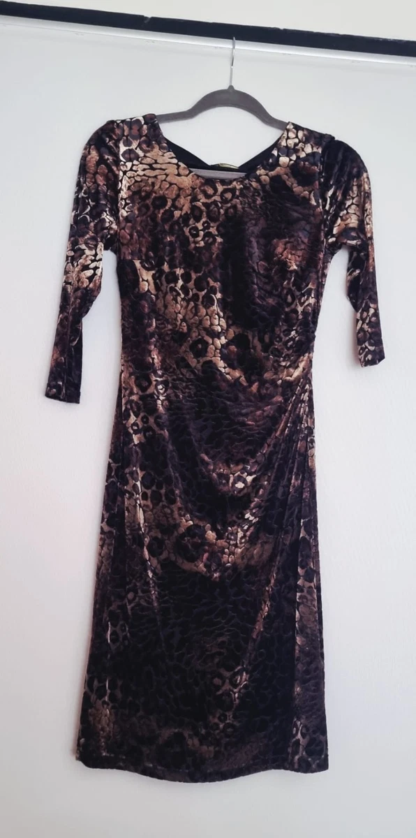 knee length dresses for ladies Precis Womens Black Floral Cotton Shift Size 12 Round Neck Zip – Preworn main image 0