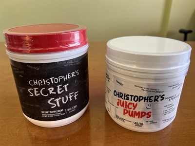 RAW BUM Christopher s Secret Stuff Pre workout and Juicy Pump