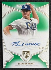 2020 Topps Definitive Collection Brendan McKay Rookie Auto Green /25 #DRA-BRM RC