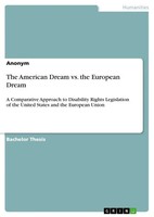 Anonymous | The American Dream Vs. The European Dream | Taschenbuch | Englisch