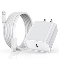 For iPhone 14 Pro Max 13 12 11 XR XS MAX 20W PD USB-C Fast Charger Type-C Cable