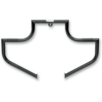 Lindby Custom The Linbar Gloss Black Highway Bar with O-Ring Footpegs - BL110-1