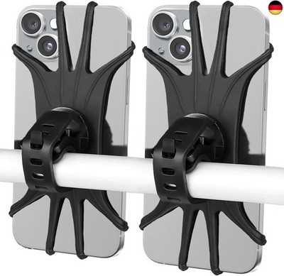 VOVIGGOL Handyhalterung Fahrrad 2st, 360 Drehung Universal Handyhalter Fahrrad