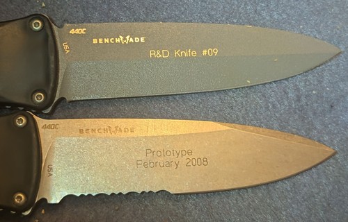 Benchmade Harley Davidson 13410S Nightshift PROTOTYPE and R&D #9 Knife Set - Picture 3 of 3