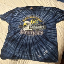 Harley Davidson Sturgis 60th Anniversary Black Hills Rally T-Shirt Herren XL (hd1 
