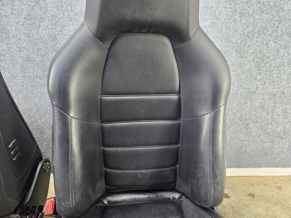 Mercedes W204 C63 Front Seats Amg Seat Leather Black oem - Image 3 of 4