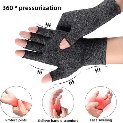Fingerlose Anti Arthritis Kompressionshandschuhe Heilung Schmerzlinderung Bandage Handstütze