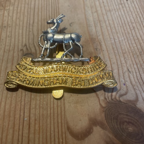 The 1st Birmingham Battalion Royal Warwickshire Regiment Cap Badge
