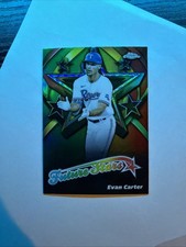 2025 TOPPS CHROME FUTURE STARS EVAN CARTER  #FS-12 TEXAS RANGERS