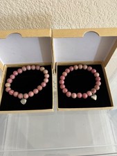 Cute Friendship Bracelets Set Pink Color Heart Feature
