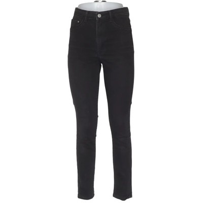 H&M, Jeans, Größe: 36, Schwarz, Baumwolle/Elasthan/Polyester, Einfarbig #pjo