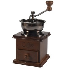 Manual coffee grinder Wood / metal hand mill Spice mill (wood color) Q3H51182