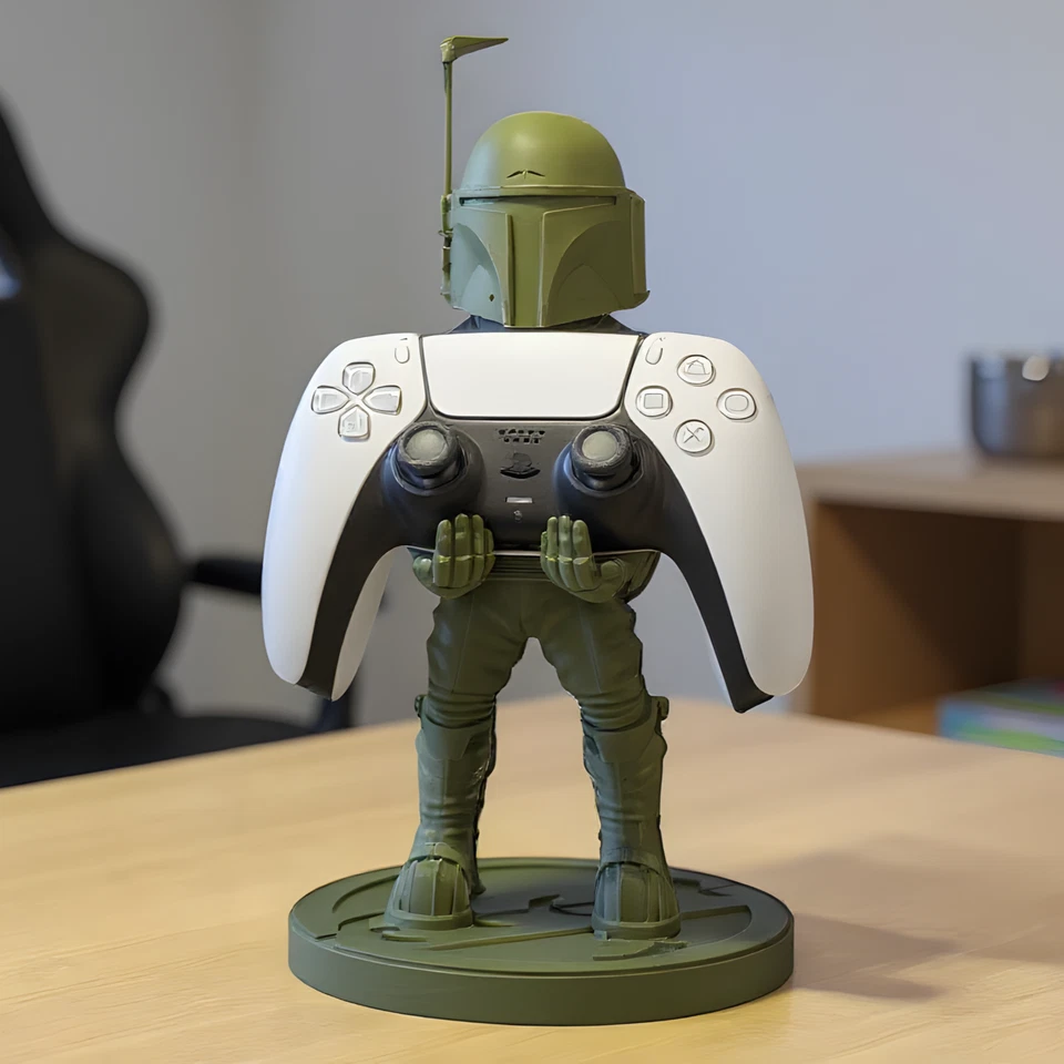 Boba Fett Star Wars Controller Stand Holder for PS5 Xbox Gamer Gift Desk - Image 2 of 4