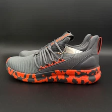 Adidas Lite Racer Adapt 7.0 Grey ORANGE Sneakers Running Walking JS0046 Mens