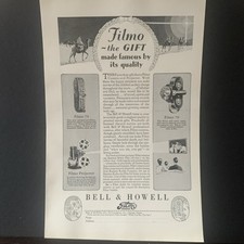 Vintage 1928 Bell  Howell Filmo The Gift Ad Advertisement