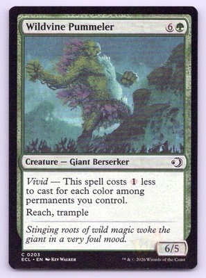 Magic Wildvine Pummeler Lorwyn Eclipsed ECL C 203 NM