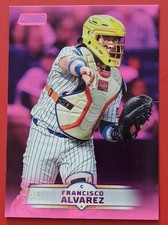 2025 Topps Stadium Club- Pink Foil Francisco Alvarez ⚾️ Card #123 New York Mets