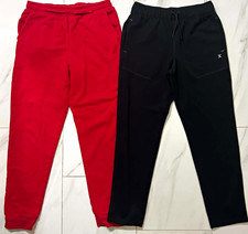 Lot 2 Boys Tek Gear Xersion Joggers Pants Size L XL Red Black Sweatpants A49