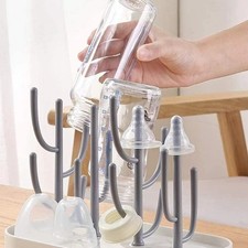 Baby Essentials Bottle Drying Rack for Kitchen Counter for Nipples,Cups,Pump