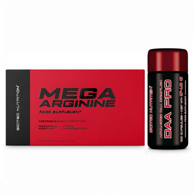 DAA PRO + MEGA ARGININE - Muscle growth, more strength, libido, testo-production