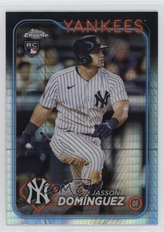 2024 Topps Chrome Prism Refractor Jasson Dominguez #89 Rookie RC