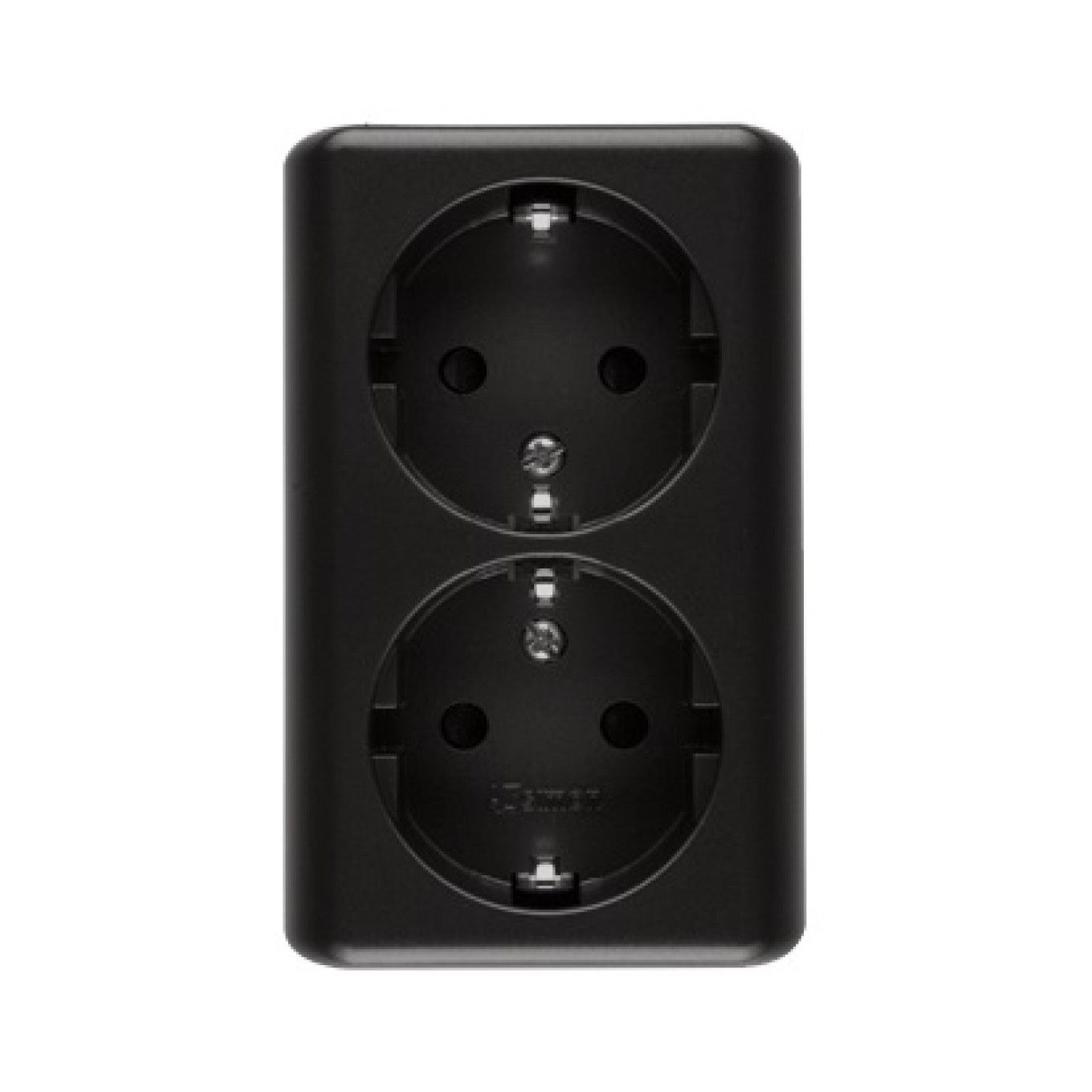 Schuko double socket surface-mounted with Simon 54 EGSZ2SNZ/49