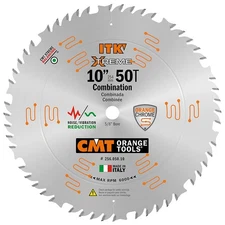 CMT 256.050.10 ITK Xtreme Industrial Combo Saw Blade 10" 50T ATB Flat Grind