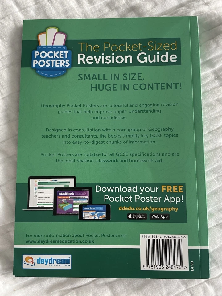GCSE Geography Pocket Sized  Revision Guide  Grades 9-1 - Image 4 of 4