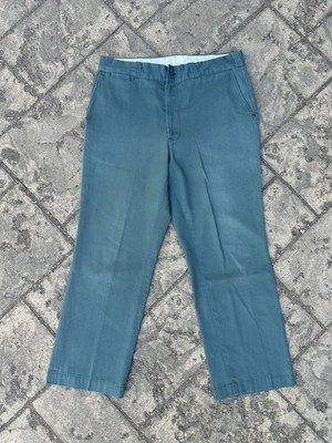 Vintage JC Penny Big Mac Chino Pants 70s 80s Green Sz 38x30 Made In The USA 