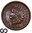 1894 Indian Head Cent Penny, Lovely Violet Toning, Gem BU++