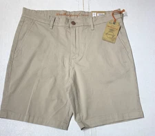 New Weatherproof Vintage Men's ALL DAY Chino Short W4S588 Birch All Size
