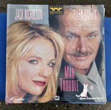 Man Trouble Laserdisc 1976-85 Widescreen LD WS Laser Disc Jack Nicholson Barkin
