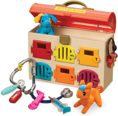 B. Toys- Critter Clinic- Pretend Play Toy Vet Set for Toddlers, Kids – Pet Care - Picture 11 of 12