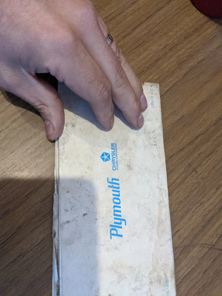 1981 Plymouth Satellite Owners Manual - Image 4 of 4