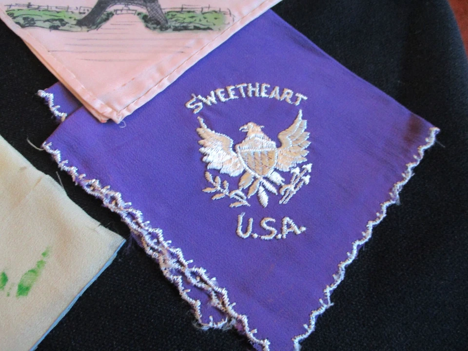 老式 5 件刺绣二战巴黎埃菲尔塔手办 — 第 2/4 张图片