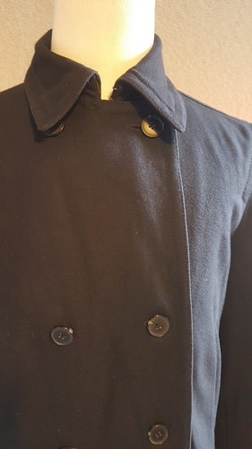 DKNY Man's Navy Pea Coat Size: Large VERY GOOD Condition - Picture 2 of 7