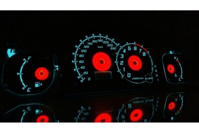 Mitsubishi Eclipse 3G Plasma Speedometer Glow Gauges Speedometer Discs Design 2