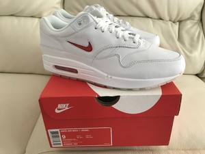 nike air max 1 jewel white red