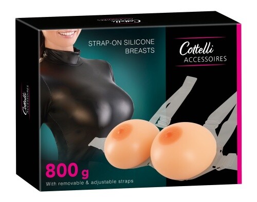 Cottelli Silikonbrüste m. Trägern Brust Einlagen Brüste Silikonbusen 2x 400  g