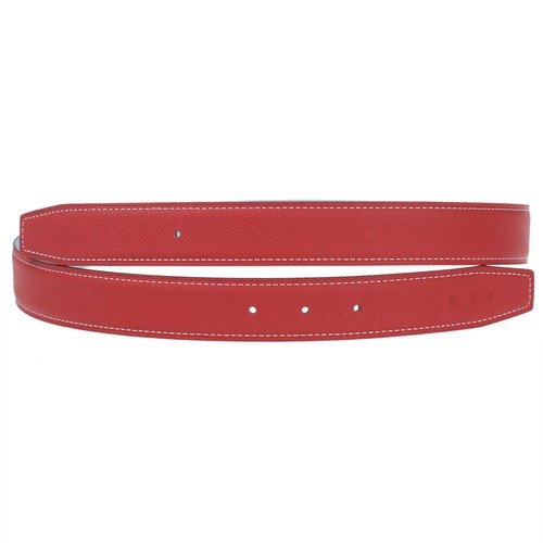 Reversible H Full Grain Leather Belt Buckleless Replacement Strip Gift 32mm Wide - Picture 32 of 36