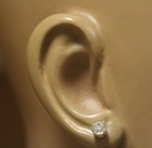 GIA certified 14k yellow gold 1.55ct European round diamond stud earrings  — photo 7