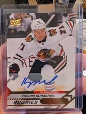 20-21 UD Overtime Hockey Rookies Auto SP 119 Philipp Kurashev