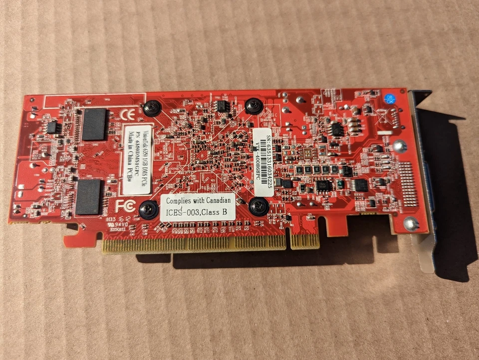 VISIONTEK DMSGR1PC  6350 HD 1GB DDR3 DVI-I, HDMI, VGA GRAPHICS CARD ZZ5-2(12 - Image 3 of 4