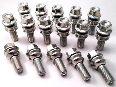 Alu Radschrauben Muttern Radschrauben M14 x 1,5 19mm Sechskant 30mm Gewinde Radius. porsche x 16
