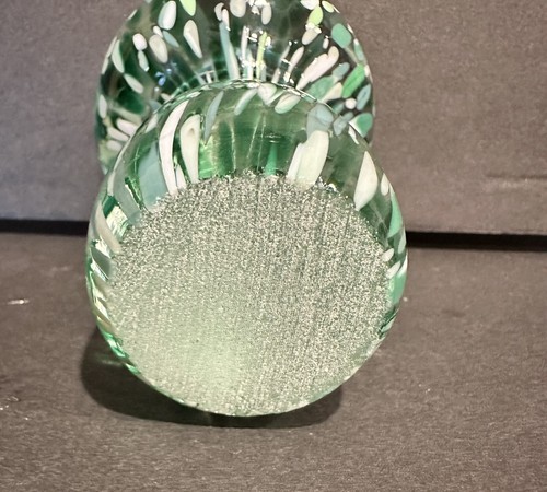 Mushroom Paperweight Alessandro Coppola Italy Green Art Glass And Millefiori - Picture 5 of 7