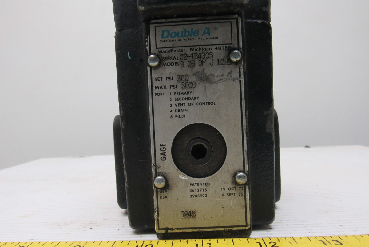 Double A B063MJ10B1 3000PSI Hydraulic Flow Control Valve 1