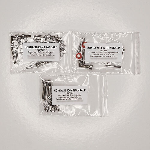 HONDA TRANSALP 600 1987-1999 Kit viti brugola inox n°1 carburatori XL 600 - Imagen 1 de 1