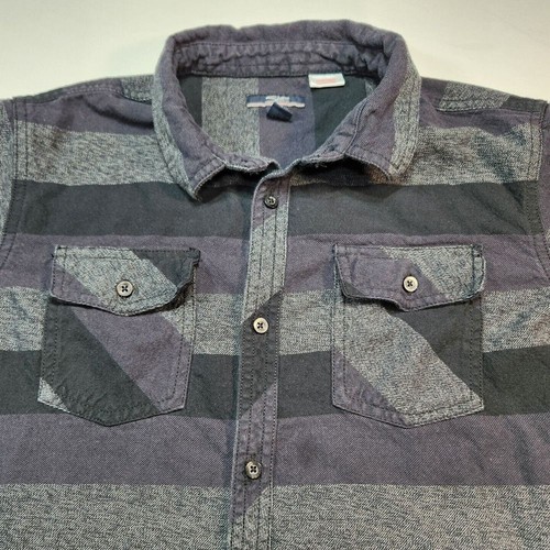Silver Jeans Co Button Up Shirt Kids XL Striped Blue Black Long Sleeve Casual - Picture 5 of 12
