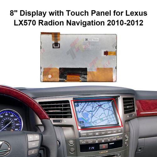 8" Display mit Digitizer LTA080B922F für Lexus LS460 LX570, Toyota Land Cruiser - Bild 1 von 4